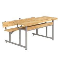 Bàn Bán Trú lớp 3-5 BBT102BG gỗ tự nhiên