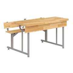 Bàn Bán Trú trường cấp 2 BBT102CG gỗ tự nhiên