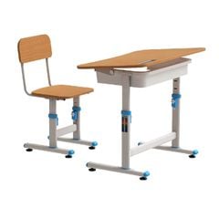 Bộ Bàn Học Sinh tiểu học, cấp 1 BHS29B-1 melamine trơn