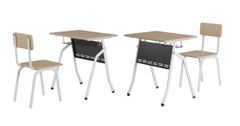 Bộ Bàn Ghế Học Sinh BHS41A mặt gỗ Melamine
