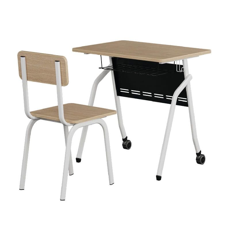 Bộ Bàn Ghế Học Sinh BHS41B gỗ Melamine bánh xe