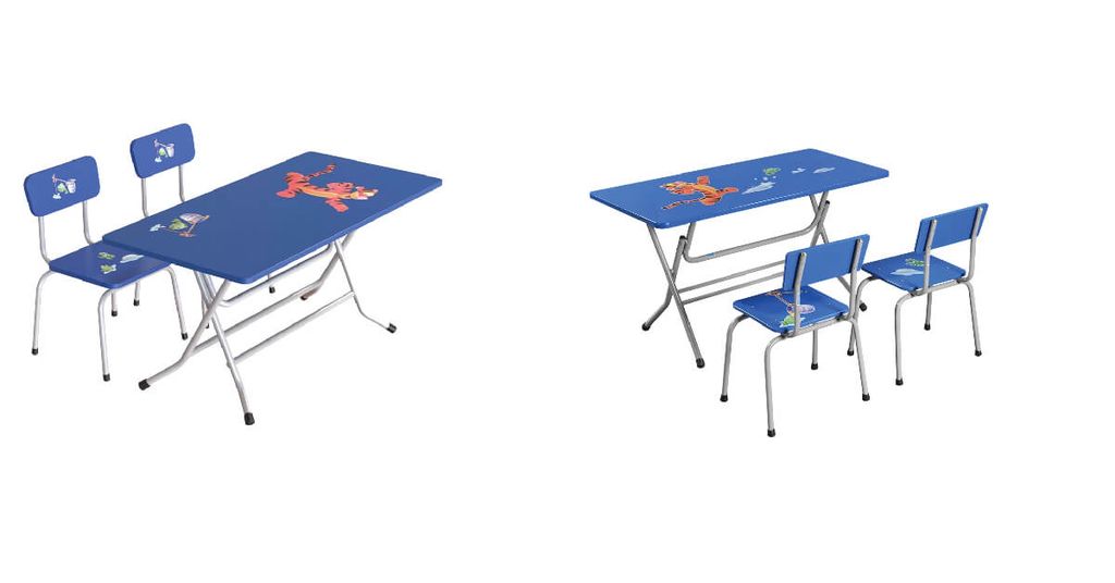 Bàn Ghế Mẫu Giáo BGMG101B-2 (4-5 tuổi, Có hình con giống)