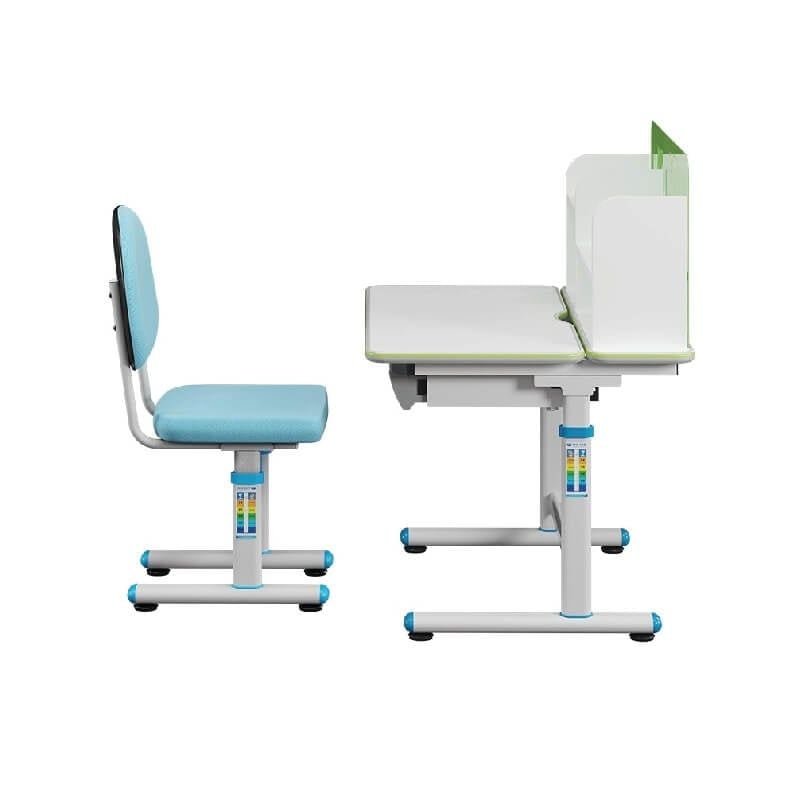 Bộ Bàn Ghế Học Sinh có giá sách, nâng hạ thông minh BHS31 gỗ Melamine