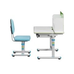Bộ Bàn Ghế Học Sinh có giá sách, nâng hạ thông minh BHS31 gỗ Melamine