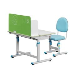 Bộ Bàn Ghế Học Sinh có giá sách, nâng hạ thông minh BHS31 gỗ Melamine