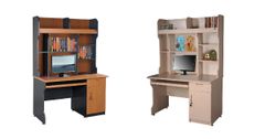 Bàn Học Sinh Có Giá Sách gỗ Laminate NTB02
