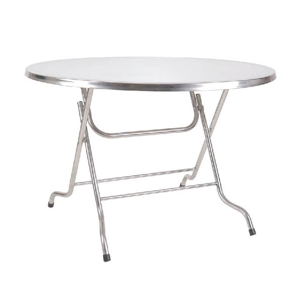Bàn Ăn Gấp Gọn mặt tròn inox 95cm BT950