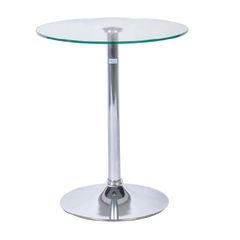 Bàn Tròn Nhỏ kính trắng Ø60 BCF106M-60
