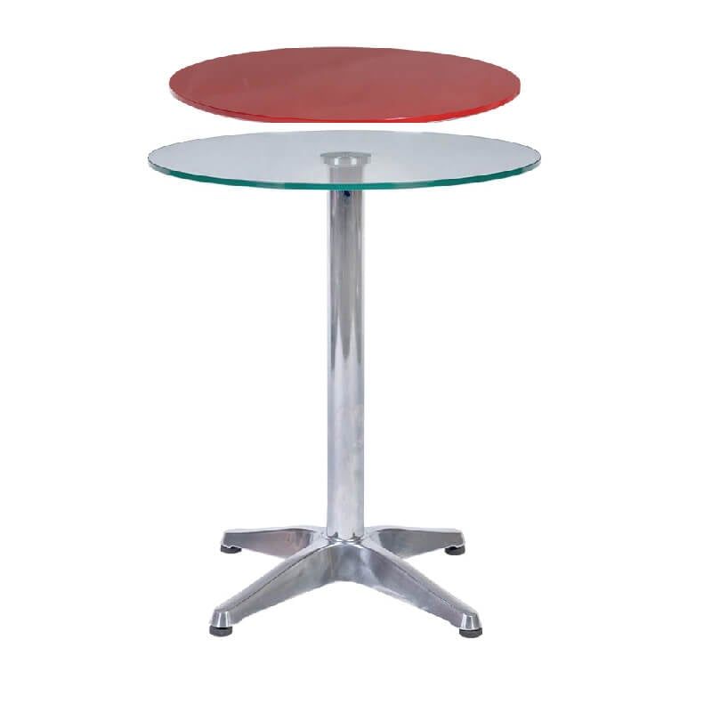Bàn Tròn Nhỏ Ø55 kính Mầu BCF107M-55