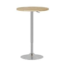 Bàn Tròn Nhỏ mặt gỗ cao su nâng hạ BCF109CS