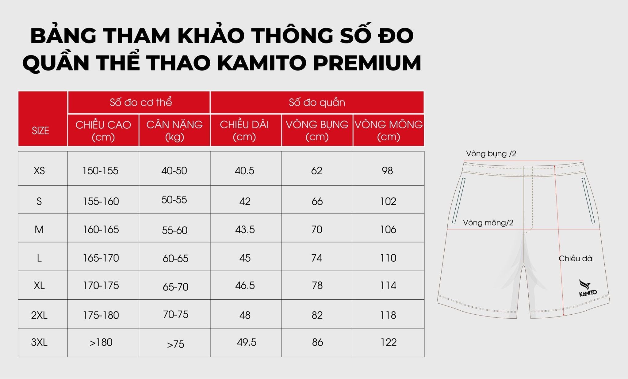  Quần Short Thể Thao Kamito Premium V1 
