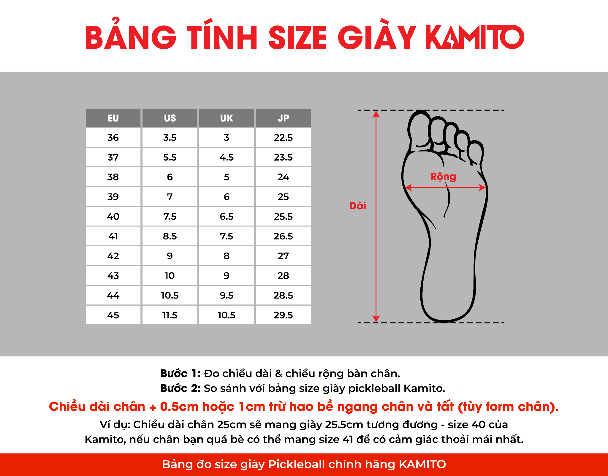  Giày Pickleball Kamito Brillant V2 