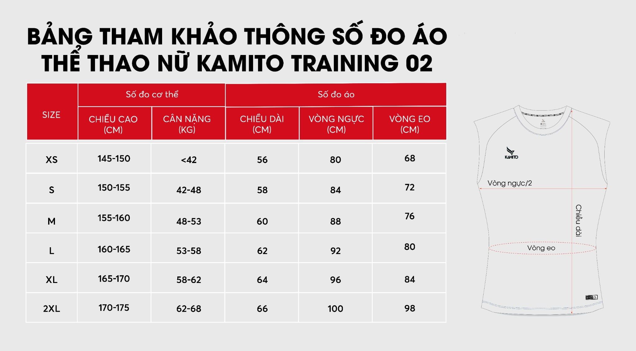  Áo Tshirt Thể Thao Kamito Training 02 Nữ 