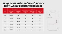  Áo Tshirt Thể Thao Kamito Training 02 Nữ 