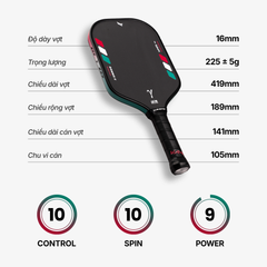  Vợt Pickleball Kamito Gamma II (16mm) 