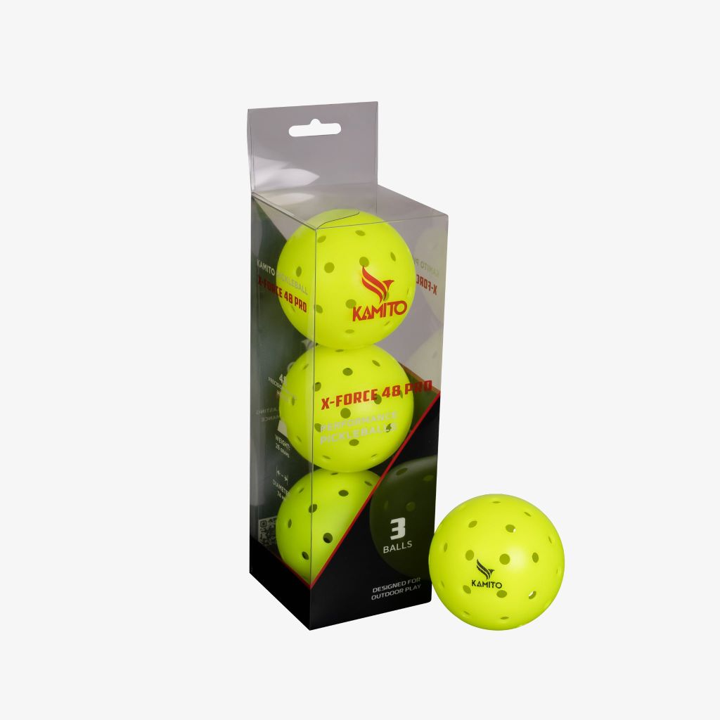 
                    
                    Bóng thi đấu Pickleball Kamito X-Force 48 Pro (set 3)
                    
                    