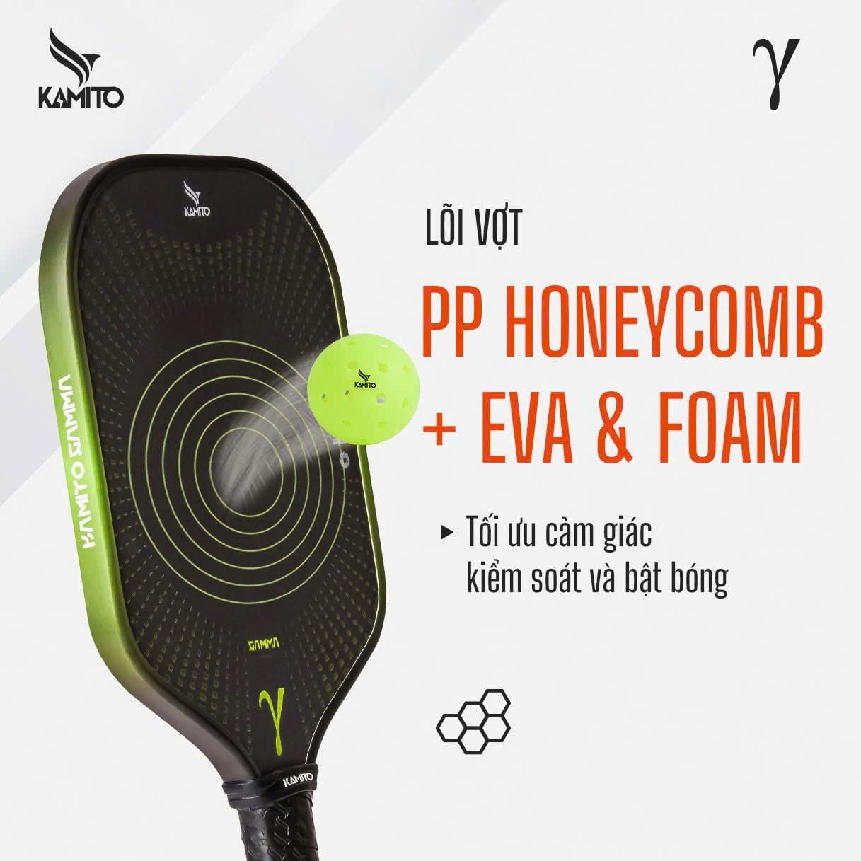  Vợt Pickleball Kamito Gamma (16mm) 