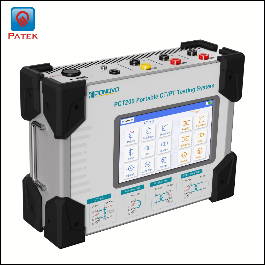 PCT200X-B Thiết bị thử nghiệm CT/PT cầm tay dùng pin của PONOVO