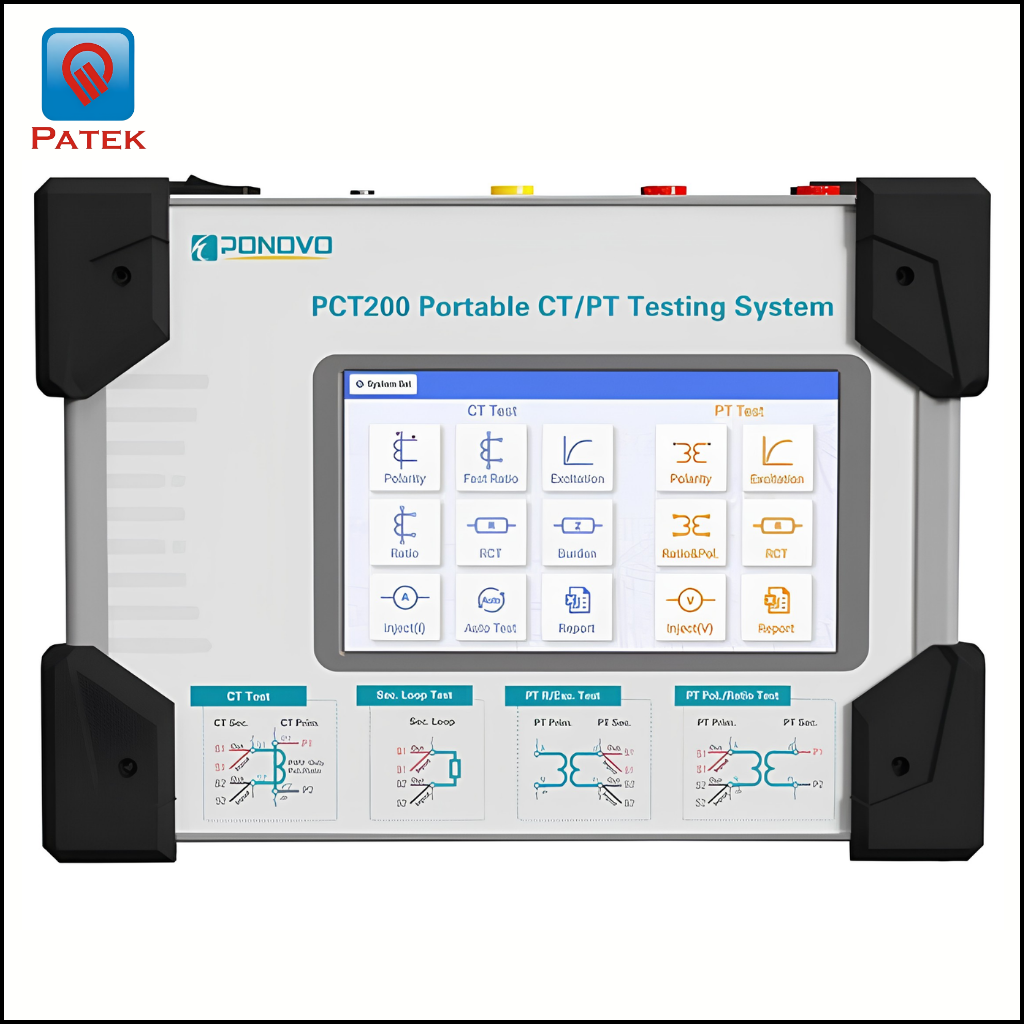 PCT200X Thiết bị thử nghiệm CT/PT cầm tay nguồn điện lưới