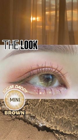 Kính Áp Tròng Mini Sugar Daddy - Brown - HSD 12 tháng