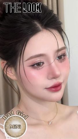 Kính Áp Tròng Mini Bad Girl – Smoky Brown - HSD 12 tháng