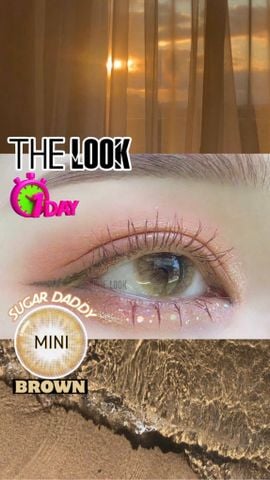 Kính Áp Tròng 1 Ngày Mini Sugar Daddy – Brown