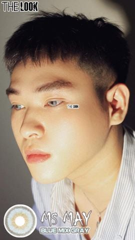 Kính Áp Tròng Mini Ms May – Blue Mix Gray