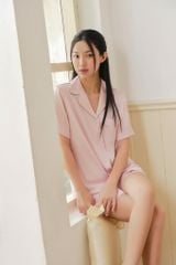 Pijama ngắn Lụa trơn phom mới Blushie Silk Py Set