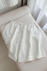 Pijama ngắn freesize FS Caro Py Set Gray