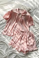 Đồ bộ mặc nhà Freesize phom rộng FS Blushie Bow Set
