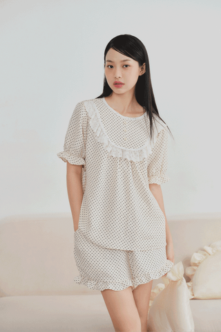 Đồ bộ mặc nhà Freesize phom rộng FS Amour Set in Creamy