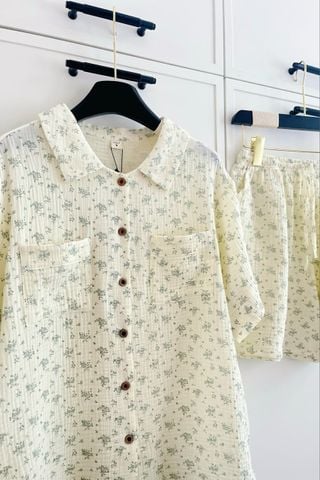 Pijama ngắn freesize FS Muslin Haze Py Set