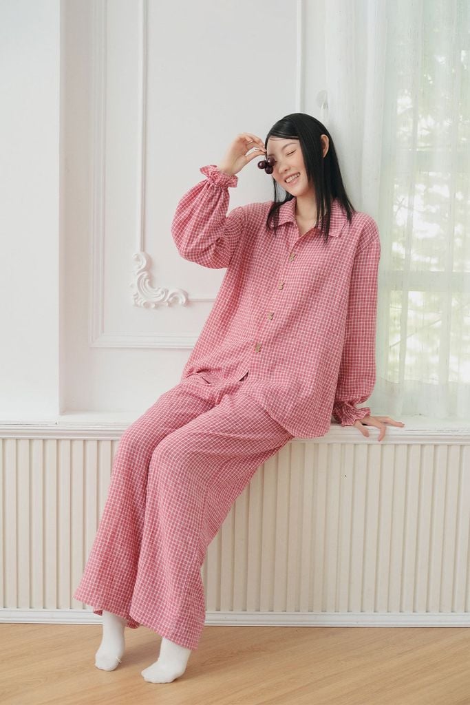 Pijama dài tay Freesize phom rộng FS Gigi Long Sleeve Set