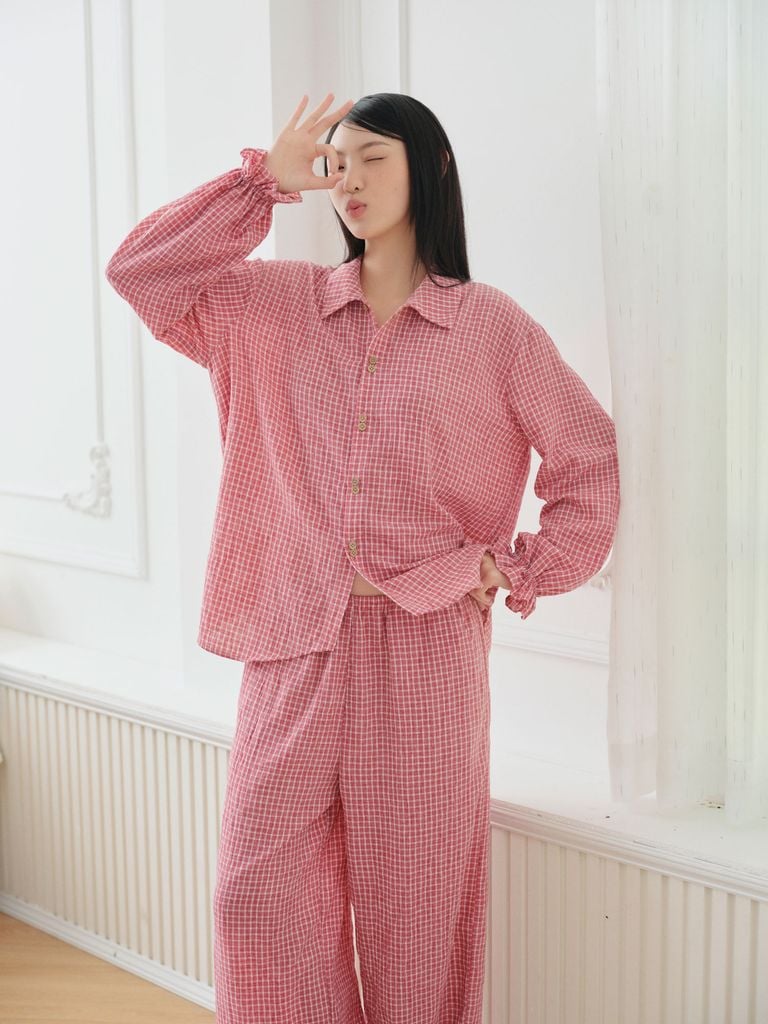 Pijama dài tay Freesize phom rộng FS Gigi Long Sleeve Set