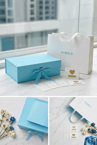 Hộp quà tặng VIBES kèm Túi giấy (Không kèm sản phẩm)