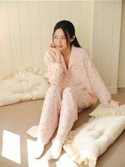 Pijama dài tay Freesize phom rộng FS Sweetheart Long Sleeve Set