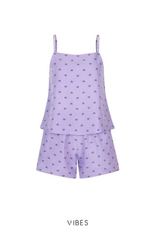 Bộ đồ 2 dây Cheris Straps Set in Violet