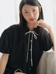 Đồ bộ mặc nhà Freesize phom rộng FS Dottie Bow Set