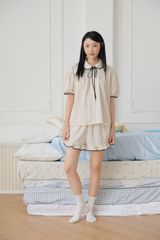 Đồ bộ mặc nhà Freesize phom rộng FS Dottie Bow Set
