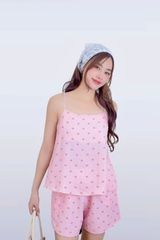 Bộ đồ 2 dây Cheris Straps Set in Pink