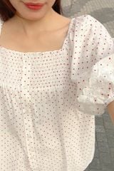 Đồ bộ mặc nhà Freesize phom rộng FS Polka Set in Red