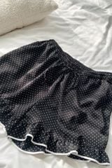 Đồ bộ mặc nhà Freesize phom rộng FS Dottie Bow Set in Black