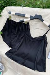 Đồ bộ 2 dây lụa trơn Jade Straps Set
