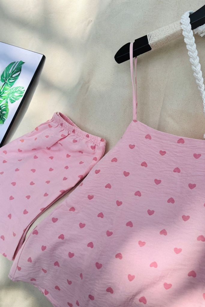 Bộ đồ 2 dây Cheris Straps Set in Pink