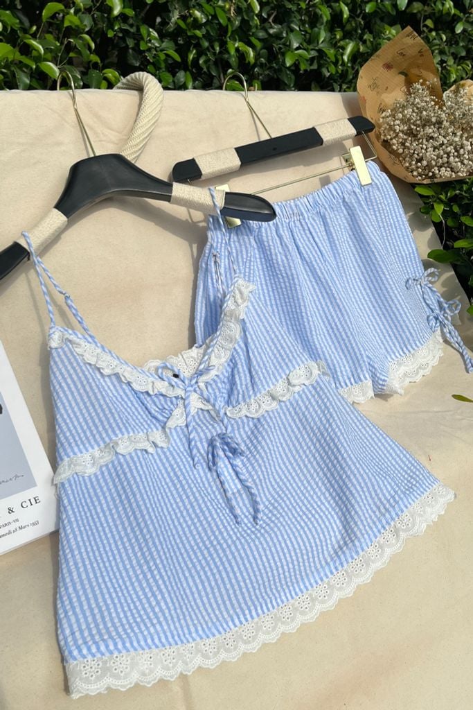 Đồ bộ 2 dây Liny Straps Set in Blue