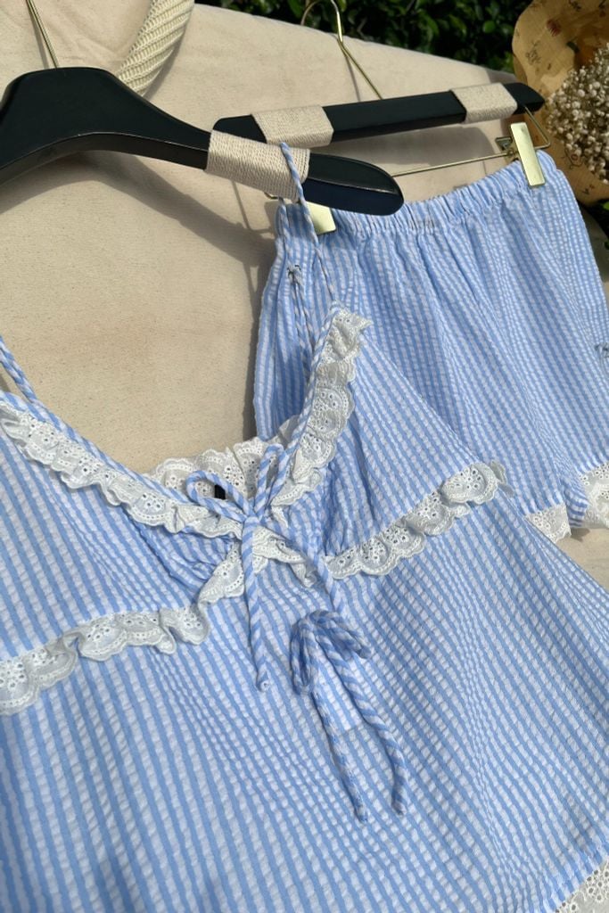 Đồ bộ 2 dây Liny Straps Set in Blue