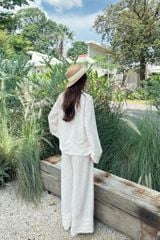 Pijama dài tay Freesize Zoe Pink Star Long Sleeve Set