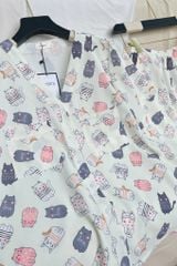 Pijama ngắn cổ V Vie Milla Py Set