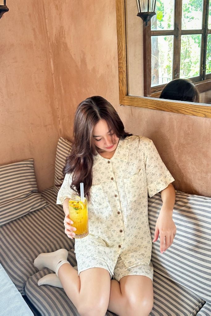 Pijama ngắn freesize FS Muslin Haze Py Set