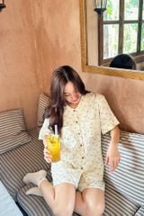Pijama ngắn freesize FS Muslin Haze Py Set